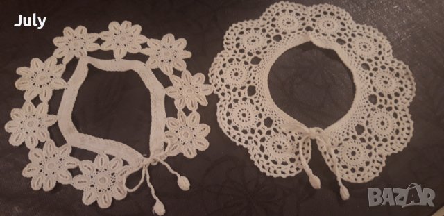 Плетени якички на една кука 