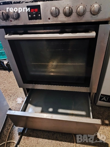 Готварска печка Finlux FLCM 6000A IX, клас A, 65 л. обем, 8 функции, керамичен плот, инокс, снимка 3 - Печки, фурни - 53580846