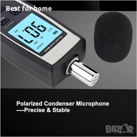  Цифров шумомер със звуков монитор от  OPWZFJMZ, снимка 4 - Други инструменти - 51158121