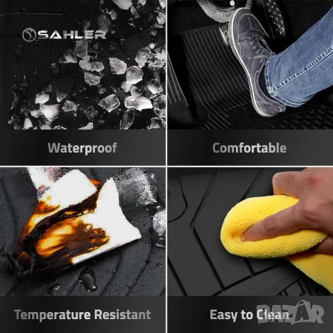 Висококачествени гумени стелки 4.5D Sahler подходящи за VW T-Cross (2022+)., снимка 3 - Аксесоари и консумативи - 48471093