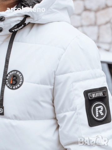 Мъжко зимно ватирано яке с качулка, 4цвята , снимка 9 - Якета - 52305551