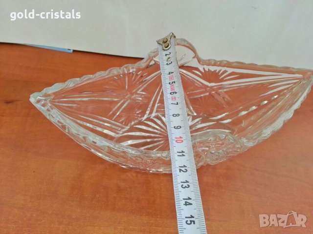 кристална купа фруктиера , снимка 4 - Антикварни и старинни предмети - 26647957
