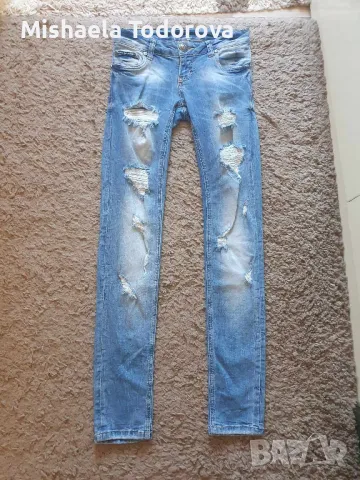 Оригинални дънки с ниска талия philipp plein xs-s, снимка 1