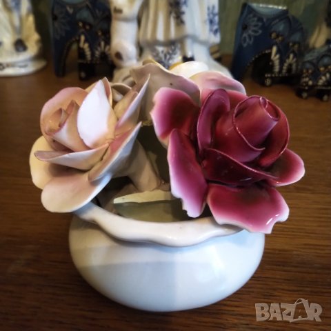 Порцеланови рози, снимка 6 - Декорация за дома - 37300341