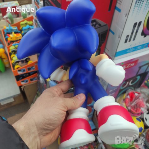 Голяма PVC СОНИК фигурка на героя Sonic Hedgehog, снимка 4 - Други - 40403919
