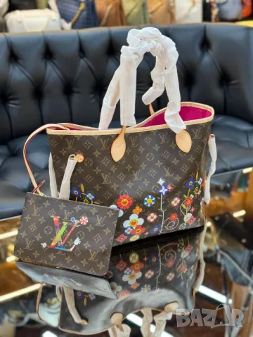 висококачествена чанта от естествена кожа louis vuitton 31х28см 