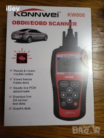 УНИВЕРСАЛНА ДИАГНОСТИКА Konnwei KW808 OBD2 Diagnostic, снимка 1