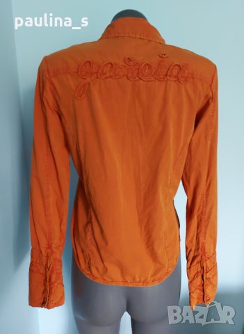 Памучна спортна риза "Garcia" genuine denim, снимка 7 - Ризи - 14430838