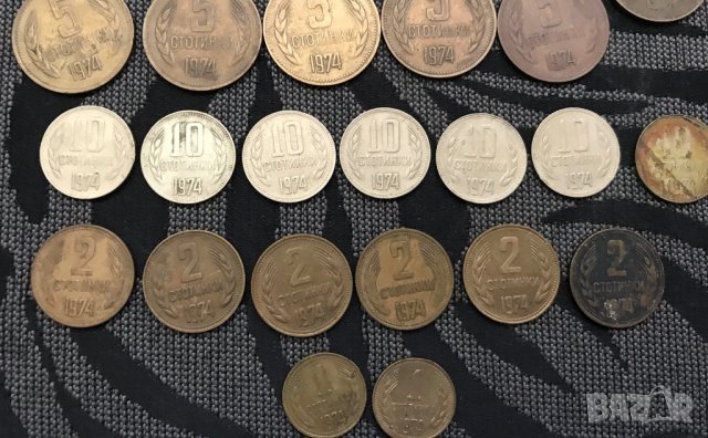 Колекция монети 32 бр. от 1974 г, снимка 4 - Нумизматика и бонистика - 28313761