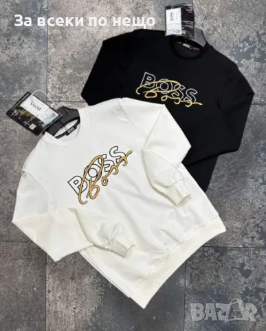 Мъжка памучна блуза с дълъг ръкав Hugo Boss🔝Dolce&Gabbana🔝Armani Exchange-2 налични цвята Код A81, снимка 2 - Блузи с дълъг ръкав и пуловери - 47390677