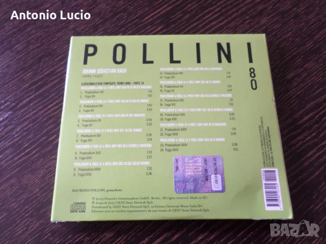 Bach - Pollini 80, снимка 3 - CD дискове - 48750553