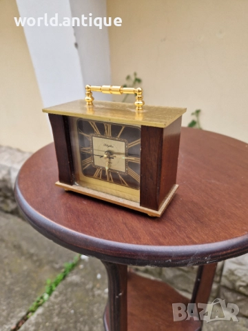 Рядък антикварен колекционерски оригинален японски будилник Rhythm, снимка 5 - Антикварни и старинни предмети - 52270160