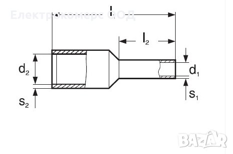 Единични Кабелни накрайници (обувки) с изолация, по 100бр., снимка 2 - Кабели - 28372407