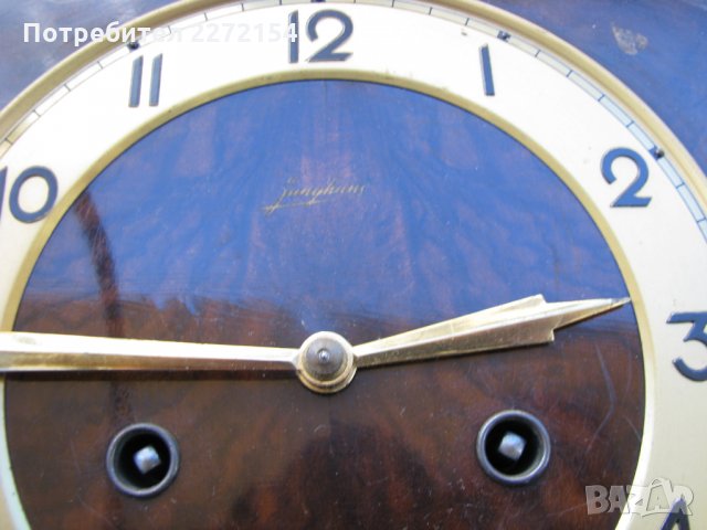 Каминен часовник Юнгханс, снимка 5 - Антикварни и старинни предмети - 28467701