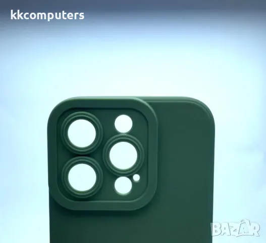Калъф силикон камера Guard /Зелен мат/ за iPhone 15 Plus 6.7 Баркод : 3128236, снимка 2 - Калъфи, кейсове - 48159316