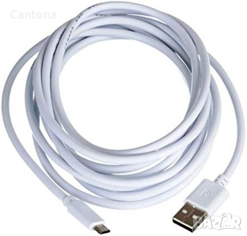 Griffin micro USB гумиран кабел за мобилни устройства - 3 метра, снимка 1 - USB кабели - 40419191