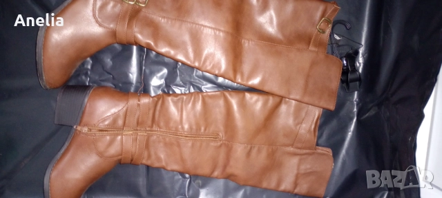 Високи Дамски Зимни Ботуши на дебел ток 38 39 40 , снимка 6 - Дамски ботуши - 52577252