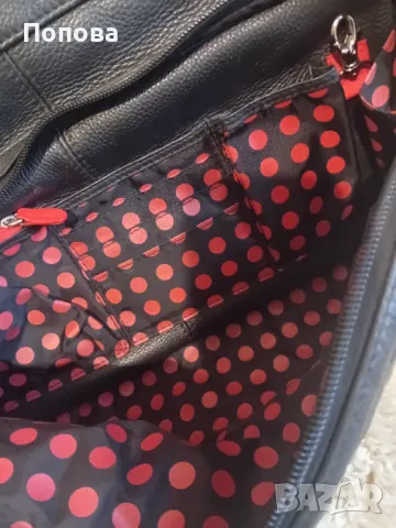 Уникална  голяма маркова чанта естествена кожа с подвижен органайзер , снимка 11 - Чанти - 50052471
