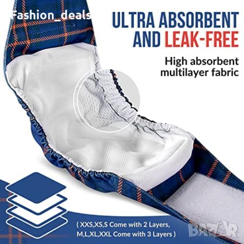 Нови хигиенни бикини за домашни любимци куче 3 броя пелени за многократна употреба, снимка 7 - За кучета - 40580563