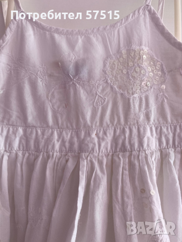 Детска бяла рокля, снимка 2 - Детски рокли и поли - 36464817