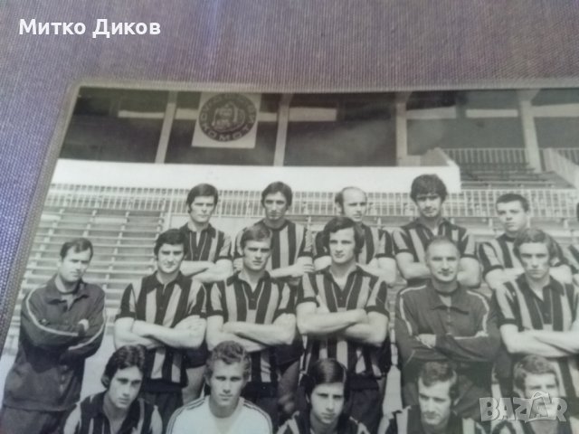Локомотив София футбол-1975г-снимка ламинирана 185х132мм, снимка 3 - Футбол - 38456266