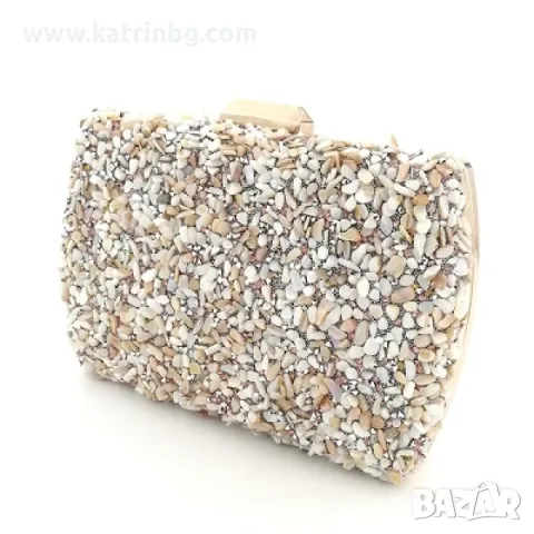 Официална чанта клъч тип плик-Бежова, снимка 3 - Чанти - 48907958