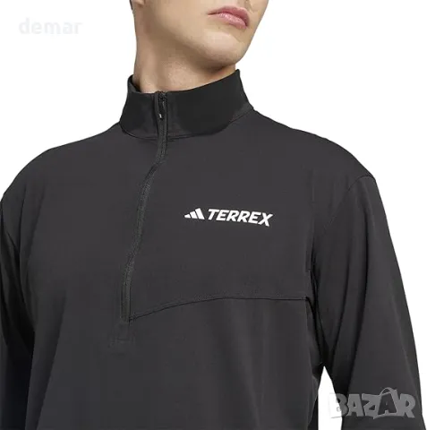 Аdidas Мъжка тениска с дълъг ръкав Terrex Multi Climacool с половин цип, XL, снимка 2 - Тениски - 49516974