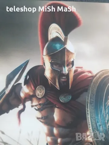 Нова картина платно на дървена рамка със Спартански войн, снимка 2 - Картини - 48464020