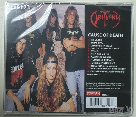 Obituary – Cause Of Death, снимка 2 - CD дискове - 40187018