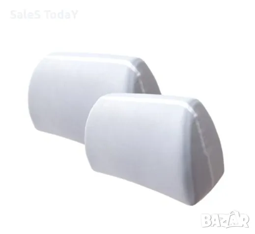 Калъф за подглавник в бял цвят, 2бр в комплект, снимка 2 - Аксесоари и консумативи - 48596385