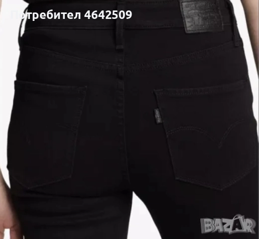 Оригинални Дамски Дънки Levi's Strauss Lot Skinny 721 Дънки Черни, снимка 3 - Дънки - 52425351