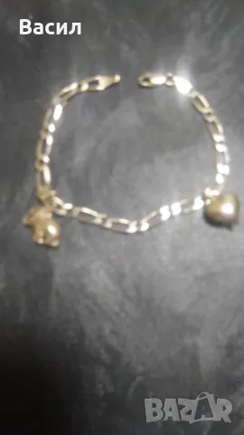 Дамска сребърна гривна , снимка 6 - Гривни - 48653977