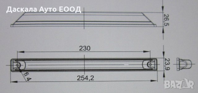 Дълги ЛЕД LED габарити 12-24V червени LD473 , Полша , снимка 5 - Аксесоари и консумативи - 35529030