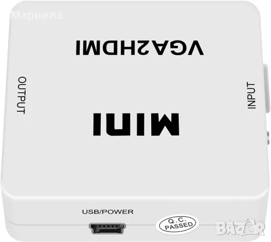 Mini 1080P VGA към HDMI адаптер конвертор/VGA2HDMI конектор с аудио за PC лаптоп към HDTV , снимка 3 - Друга електроника - 49451173