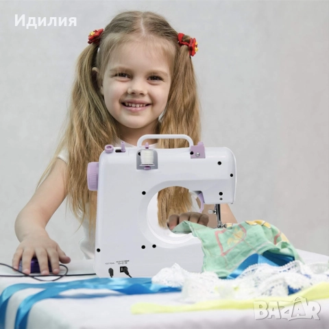 Мини шевна машина с 12 различни вида шевове SM-505A, снимка 3 - Шевни машини - 51696833