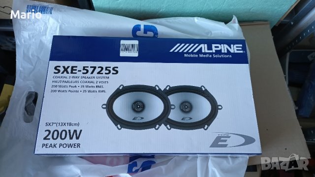 alpine car audio колони коаксиални, снимка 1