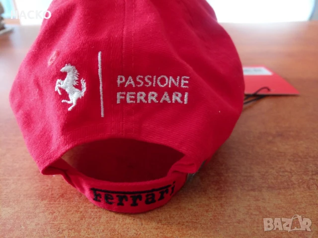 Бейзболна Шапка на отбора на ФОРМУЛА 1 SCUDERIA FERRARI SANTANDER RASING 100% Оригинална от АНГЛИЯ, снимка 4 - Шапки - 50785754