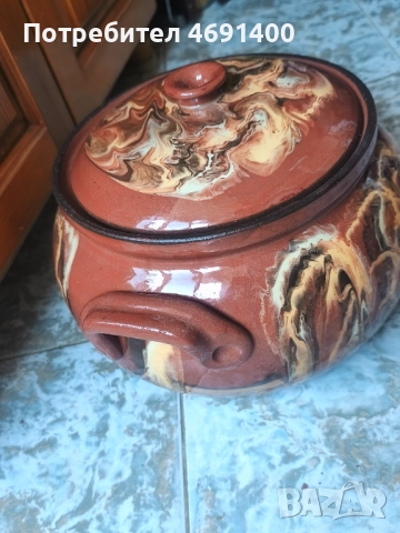 Глинен гювеч 6л, снимка 2 - Съдове за готвене - 52934215