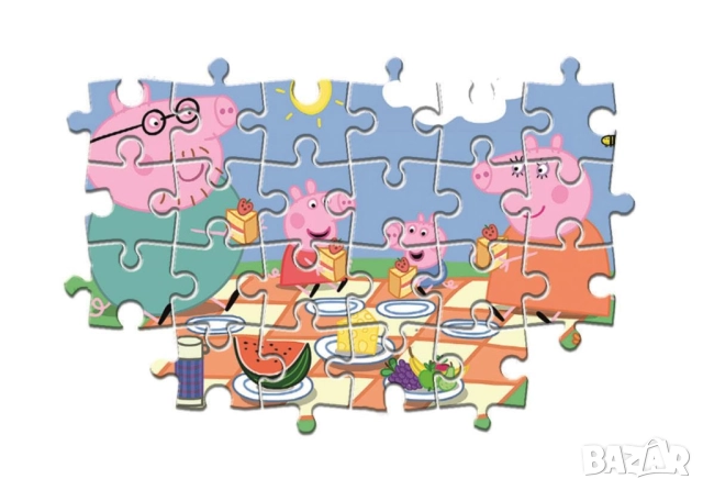 Бебе и детски пъзел Peppa Pig, 24 части, снимка 5 - Игри и пъзели - 51850680