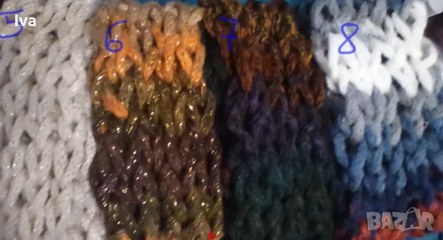 Ръчно плетен шал, снуд,  нов, различни цветове и дължини, снимка 8 - Шалове - 39142635