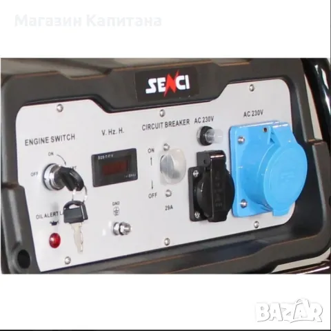 Бензинов генератор монофазен SENCI SC-8000E TOP, 7 kW, 25 л, с ел. стартер, снимка 2 - Други машини и части - 49114973