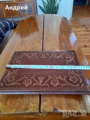 Стара кожена папка #17, снимка 4 - Други ценни предмети - 42991895