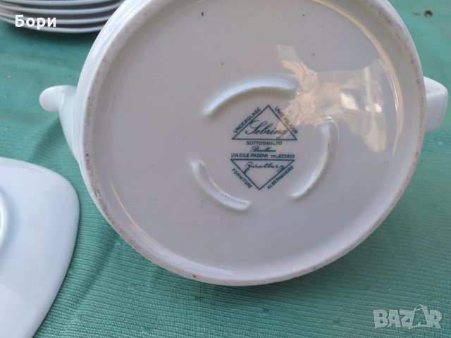 Италиански порцелан, снимка 6 - Чинии - 32491831