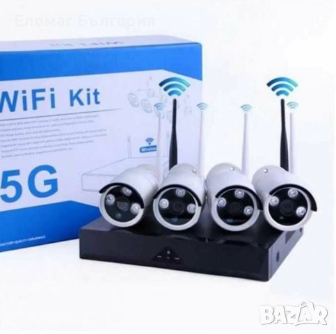 ПРОМО комплект 4 IP камери -4 канална WiFi NVR+Wireless камери 5G, снимка 5 - Комплекти за видеонаблюдение - 39810720