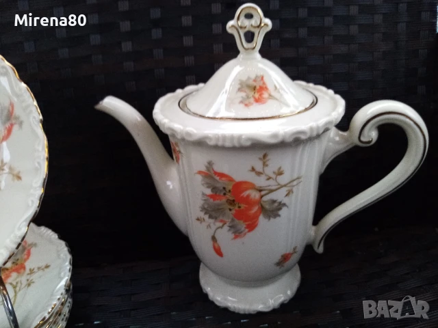 Антикварен сервиз за чай, снимка 5 - Сервизи - 51208780