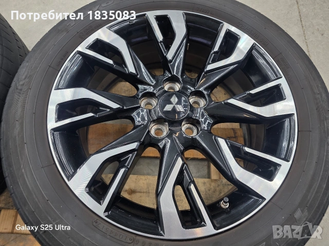 Лети джанти 18ки 5х114.3 Mitsubishi, Citroen, Peugeot + летни гуми 225/55/18 Toyo, снимка 7 - Гуми и джанти - 53139899