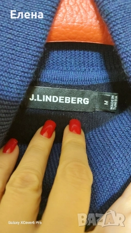 Пуловер J. Lindeberg, размер М/S. 100% вълна, снимка 3 - Пуловери - 52171587