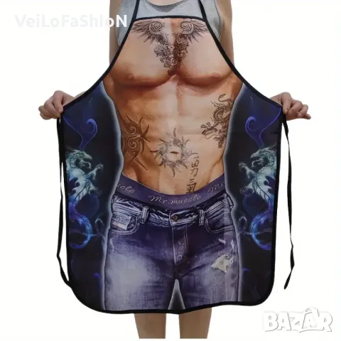 Нова забавна готварска престилка Тату, снимка 5 - Подаръци за мъже - 47888102