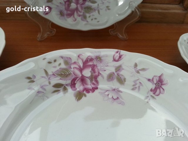 Стар български порцелан чинии Изида  плитки