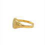 Златен дамски пръстен 1,44гр. размер:56 18кр. проба:750 модел:22910-5, снимка 2